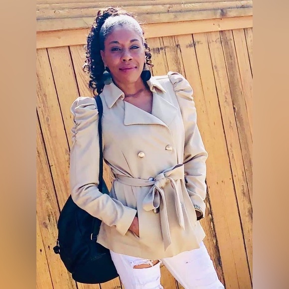 Forever 21 military style jacket woman’s size medium - Picture 10 of 13